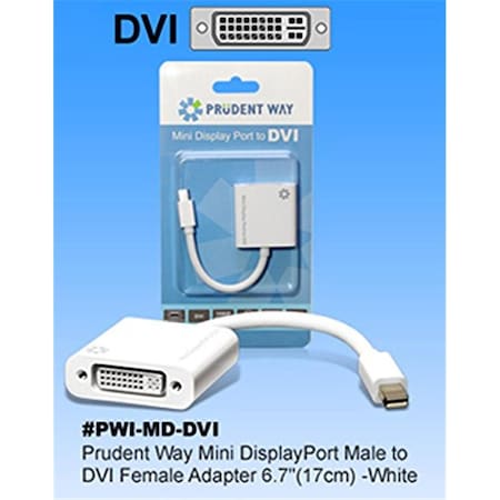 Prudent Way Adapter DVI Mini Display Port For Apple Mac-book PR391771